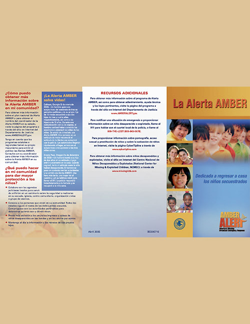 La Alerta AMBER folleto (2005)