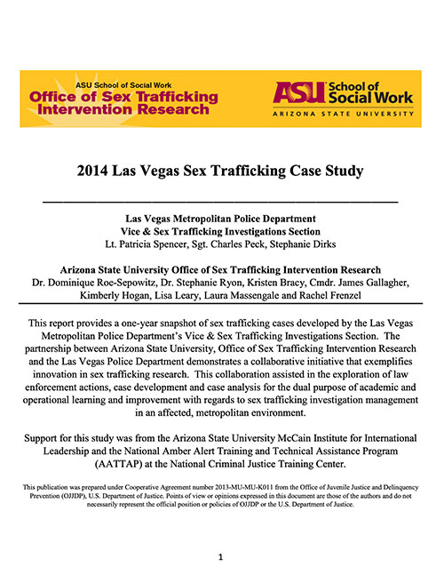 Las Vegas Sex Trafficking Case Study (2014)