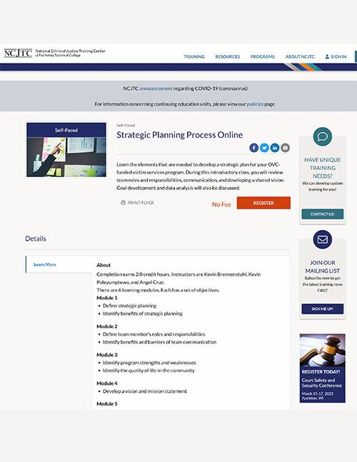 Strategic Planning Process Online