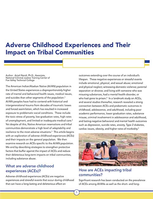 ACEs and Their Impact on Tribal Communities - Resource