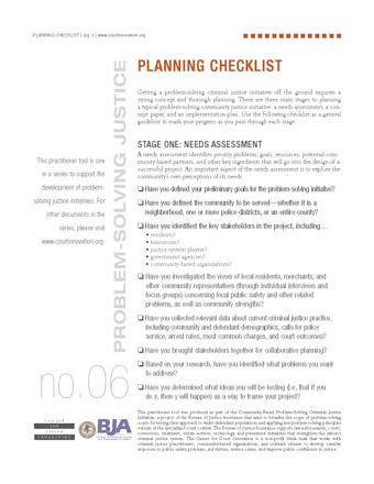 Planning Checklist Image