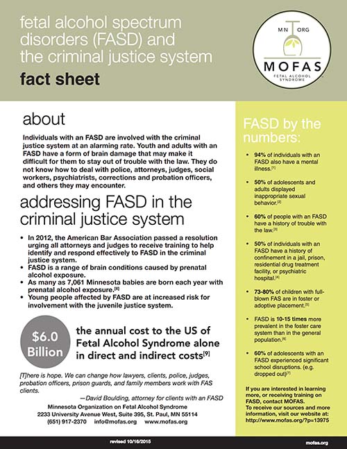MOFAS Criminal Justice Fact Sheet