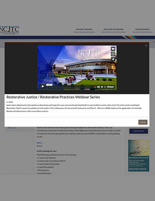Creating Restorative Justice / Restorative Practices Pathways, Part 1