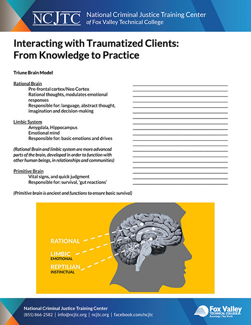 Interacting with Traumatized Clients - Handout