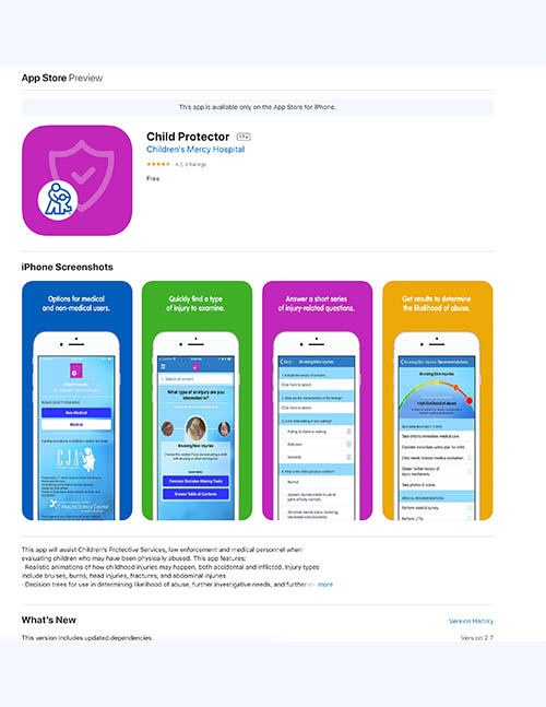 Child Protector App - iOS App Store