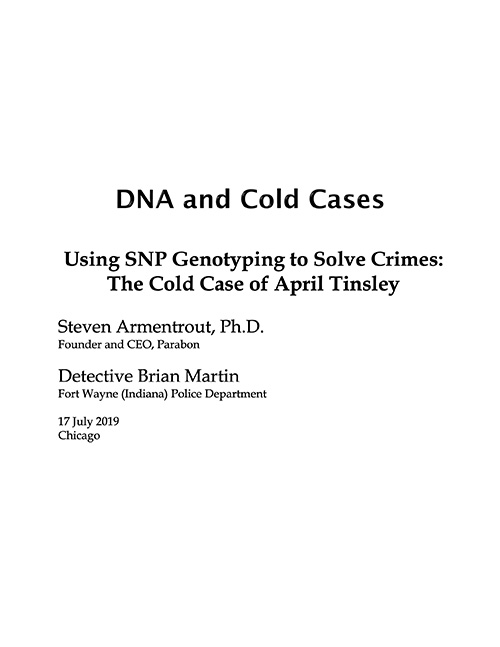 Presentation-DNA and Cold Cases Image