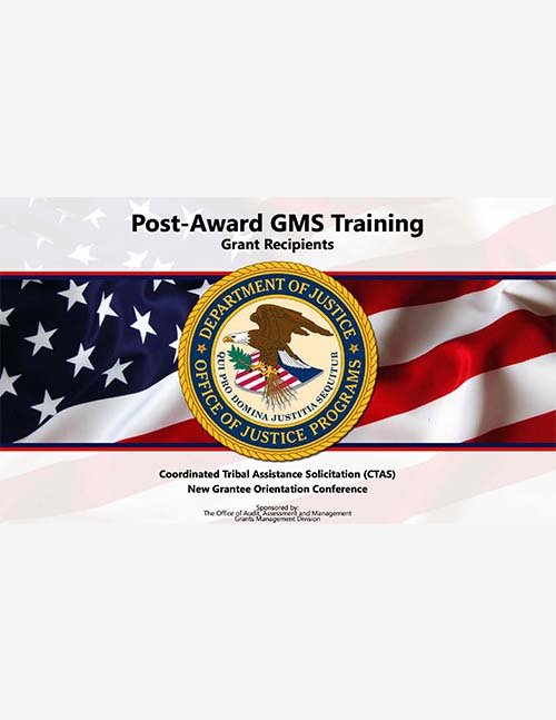 2018 CTAS Post Award GMS Training for Grant Recipients