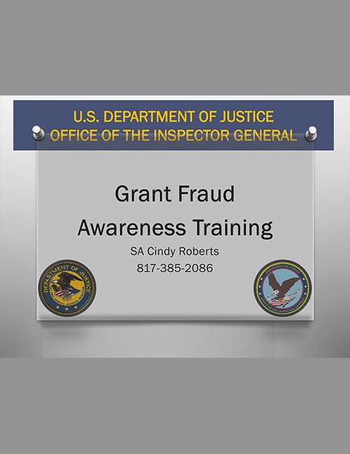 CTAS Programmatic: Grant Fraud Awareness Training PPT