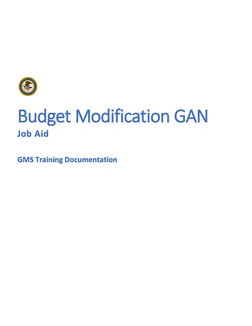 CTAS Budget Modification GAN Image