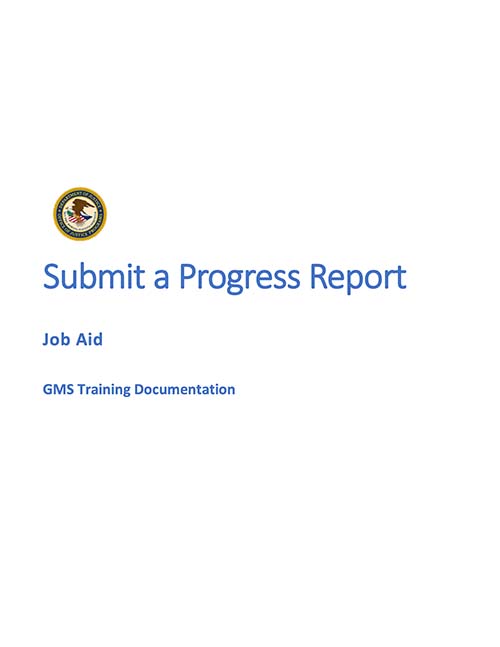 CTAS Submit a Progress Report
