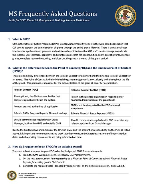 CTAS - OCFO FMTS GMS FAQ