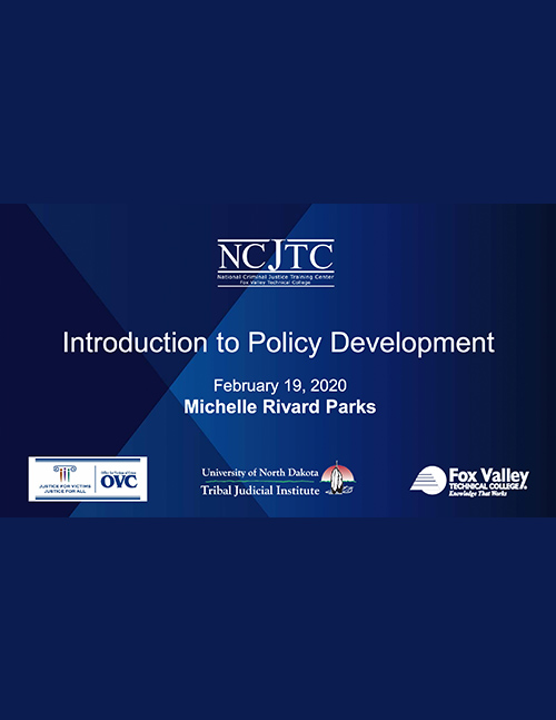 Introduction to Policy Development - Part 1 Powerpoint