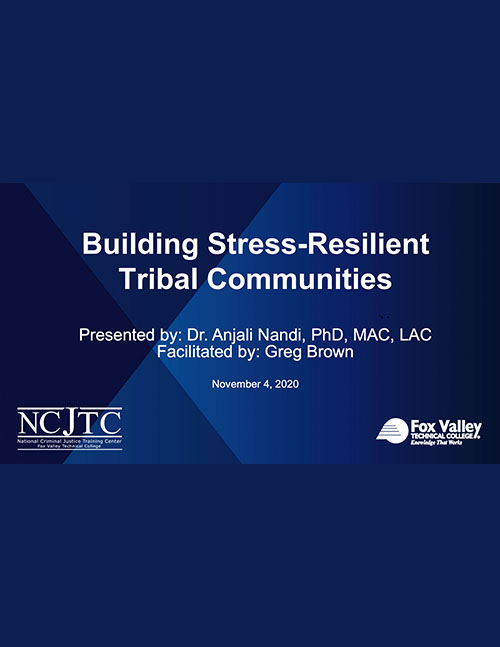Building Stress Resilient Tribal Communities - Powerpoint