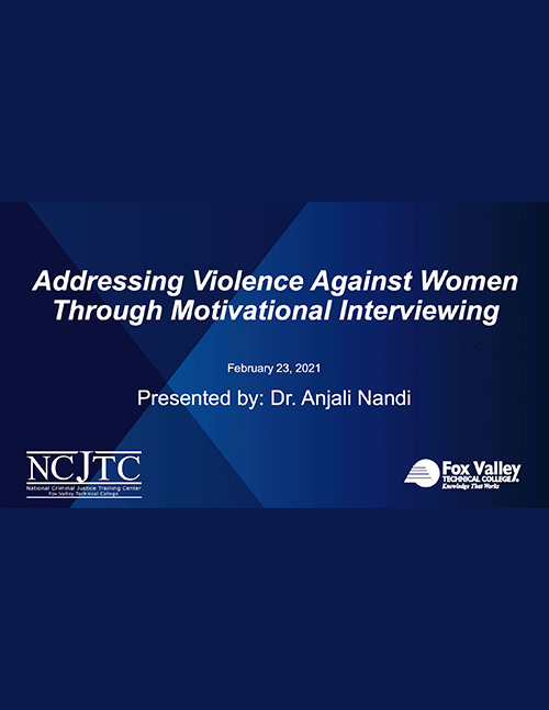 Addressing Violence Against Women Through Motivational Interviewing - Powerpoint presentation