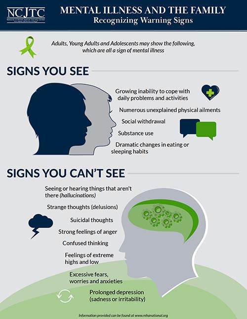 Mental Illness and the Family - Infographic Image