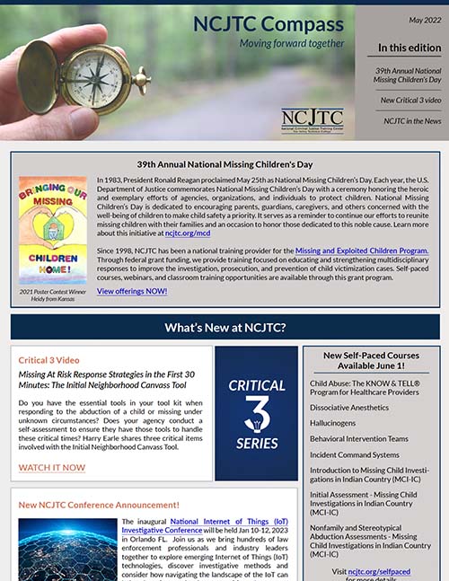 NCJTC Compass Newsletter 2022-05