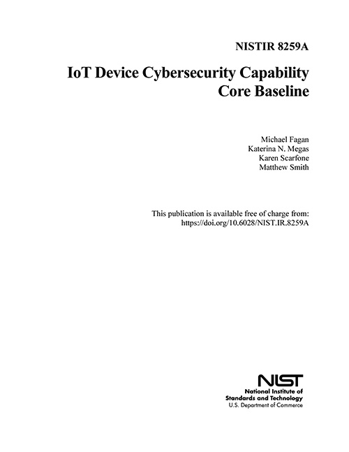 IoT Device Cybersecurity Capability Core Baseline