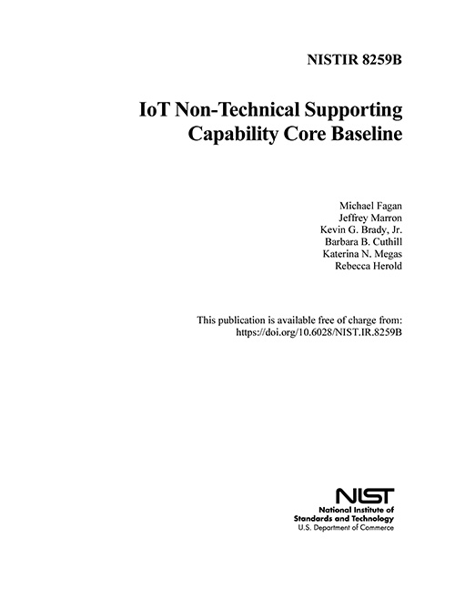 IoT Non-Technical Supporting Capability Core Baseline