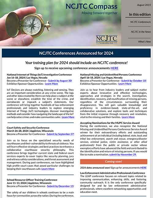 ***NCJTC Compass Newsletter 2023-08 Image
