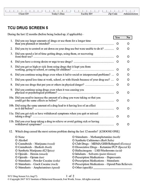 TCU Drug Screen