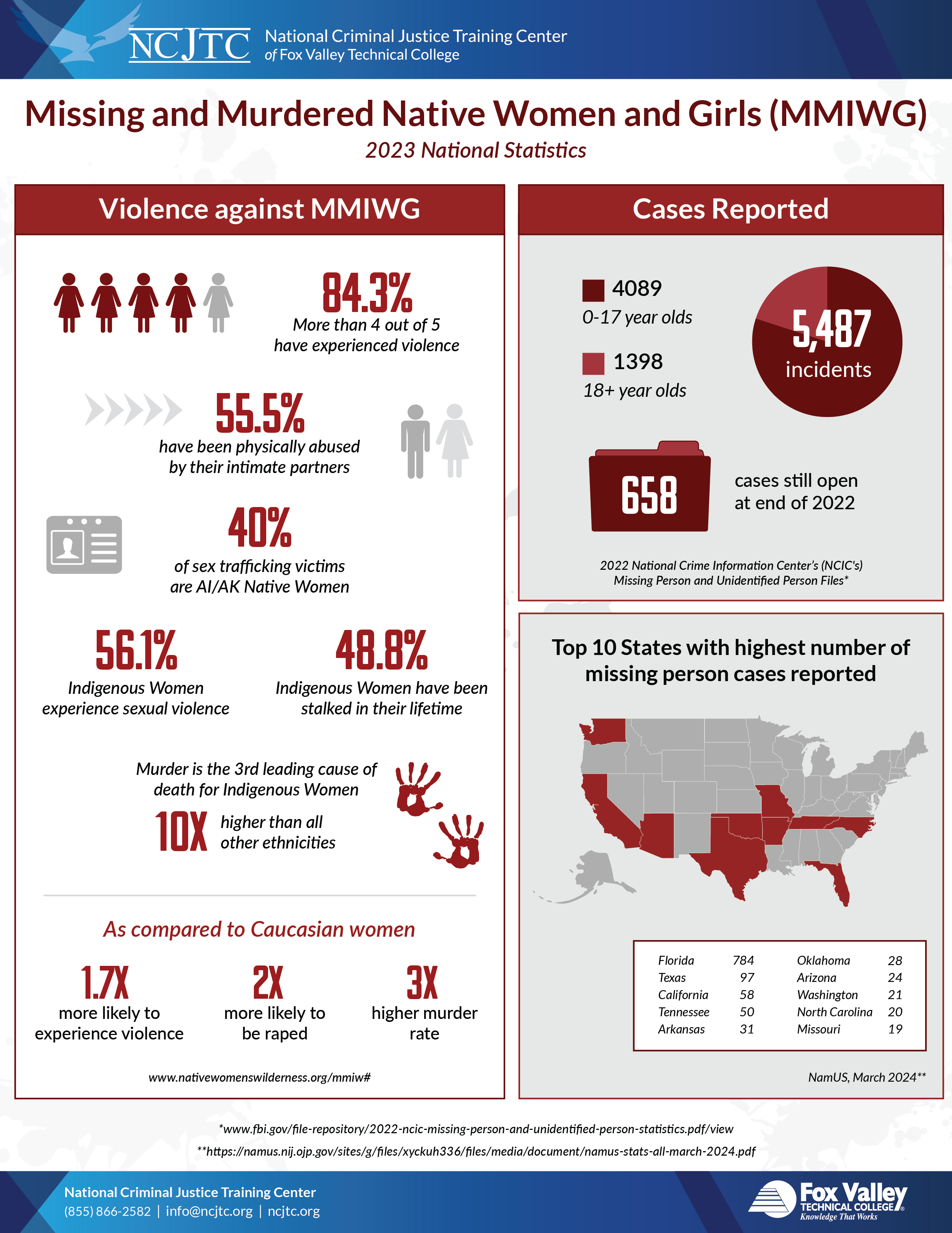2024 Missing and Murdered Native Women and Girls Day National Statistics