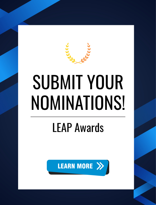 Submit Your Nominations for two Service Awards at our 2027 LEAP Conference