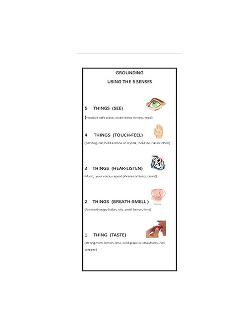 Grounding - Using the 5 Senses