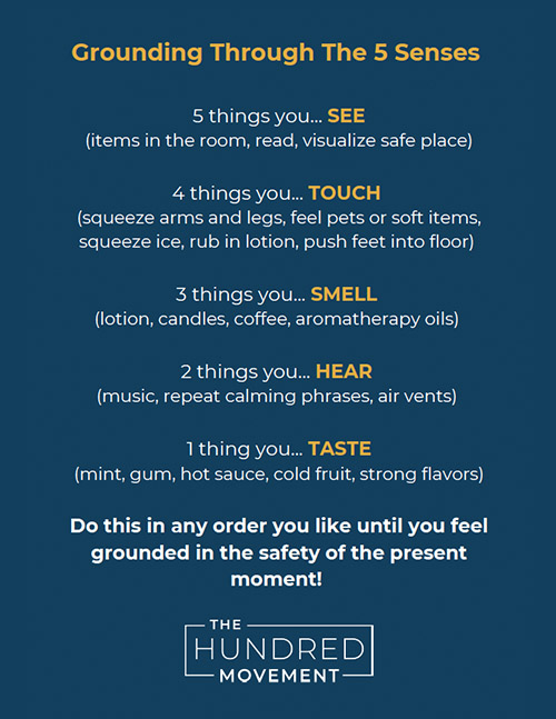 Grounding Through The 5 Senses