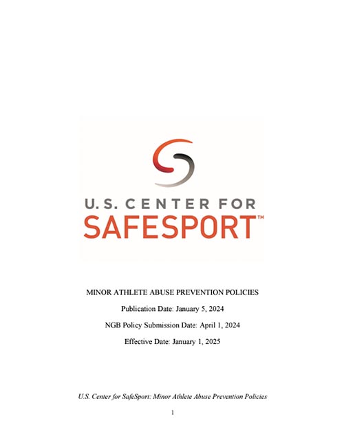 U.S. Center for SafeSport: Minor Athlete Abuse Prevention Policies