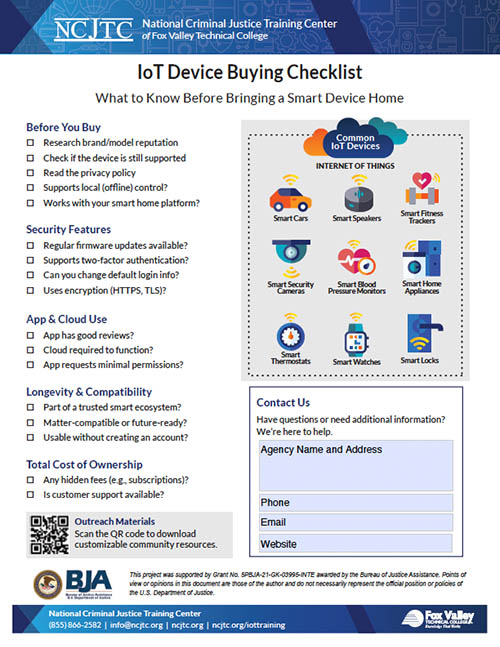 IoT Device Buying Checklist - Contact Us
