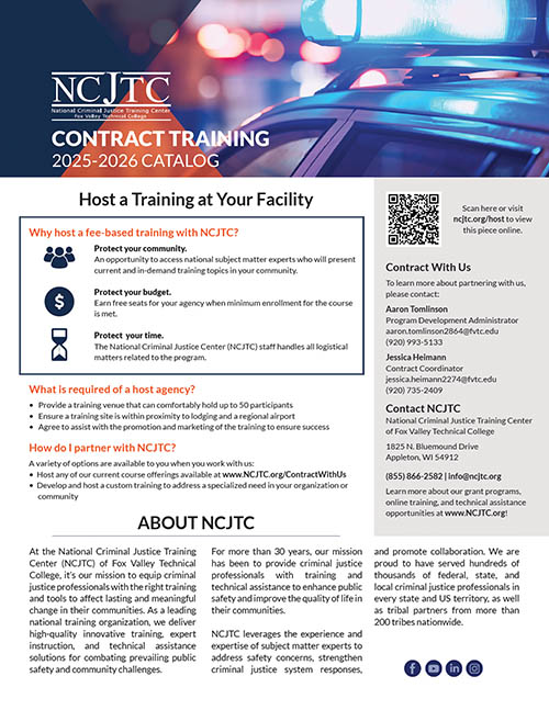 Contracting: Host a Training 2025-2026