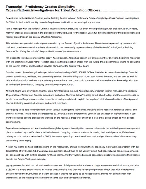 Proficiency Creates Simplicity: Cross Platform Investigations - Transcript