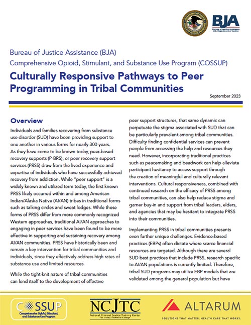 Culturally Responsive Pathways to Peer Programming in Tribal Communities