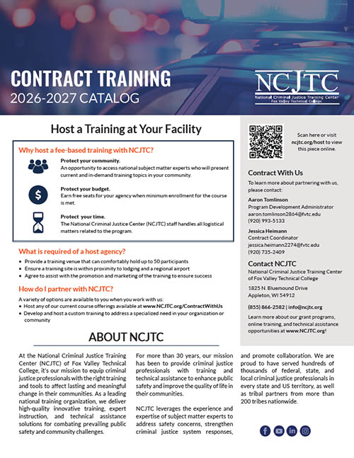 Contracting: Host a Training 2026-2027