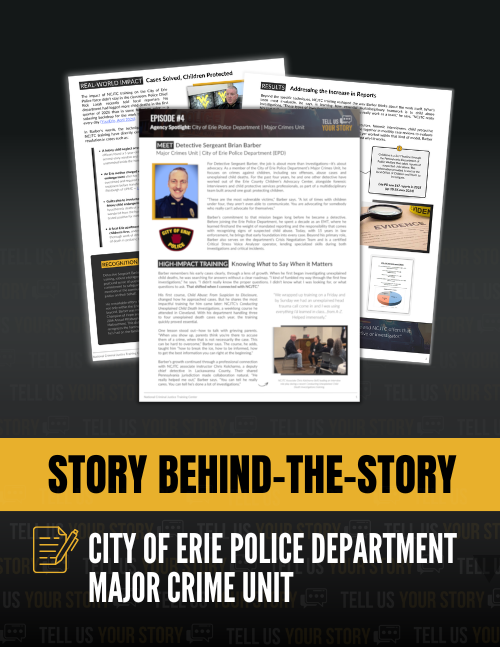 Ep. 4 | In-Depth Story Insights | Det. Sgt. Brian Barber, Erie Police Dept. - Major Crime Unit