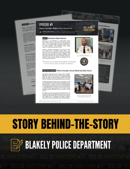 Ep. 5 | In-Depth Story Insights | Det. Peter Petrucci, Blakely Police Dept.